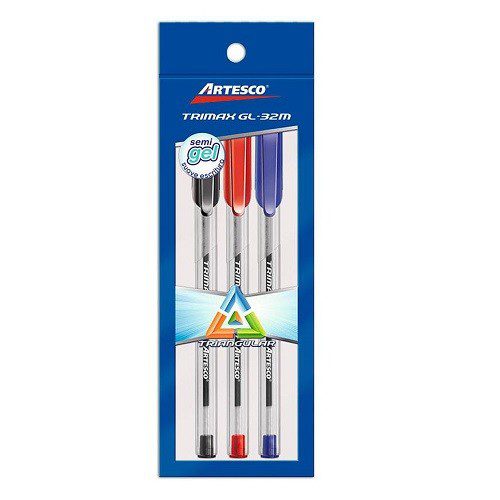 BOLIGRAFO SEMIGEL 1MM GL32M 3PZ SURTIDO