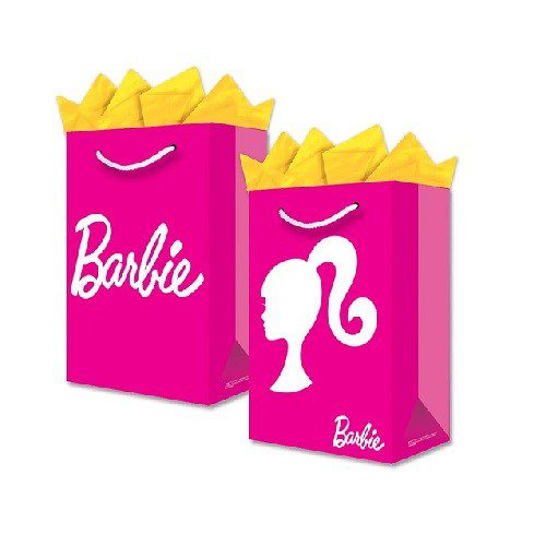 BOLSA DE REGALO MEDIANA BARBIE 20X26X3CM