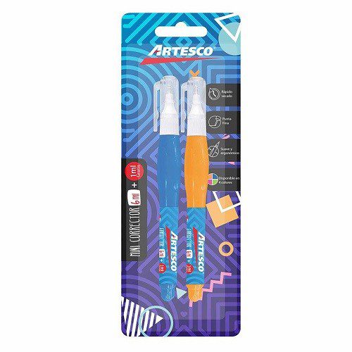 CORRECTOR TIPO PLUMA 6ML 2PZ