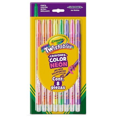 CRAYON EXTREMOS NEON TWISTEABLES 8PZ