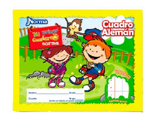 CUADERNO ITALIANO COSIDO MI PRIMER CUADERNO CUADRO ALEMAN 72H