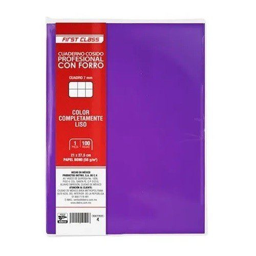 CUADERNO PROFESIONAL COSIDO FORRADO 100H