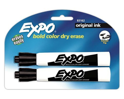 MARCADOR PARA PIZARRON EXPO NEGRO 2PZ