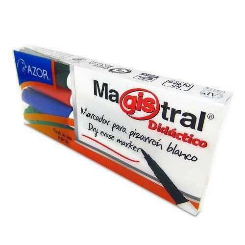 MARCADOR PARA PIZARRON PUNTO FINO DIDAC 4PZ
