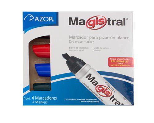 MARCADOR PARA PIZARRON SURTIDO 4PZ