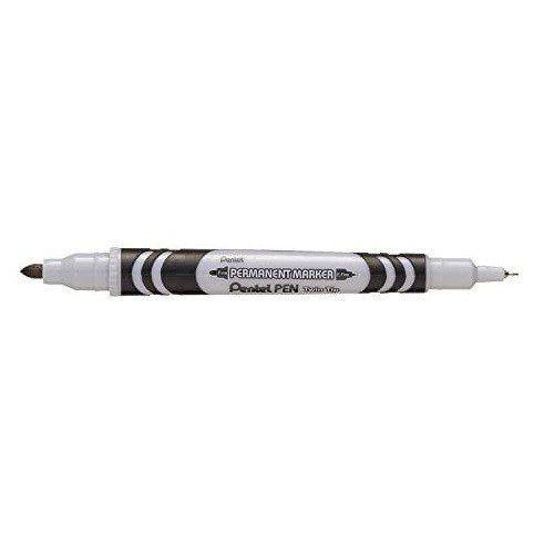 MARCADOR PERMANENTE PUNTO MEDIANO Y FINO NEGRO 1PZ