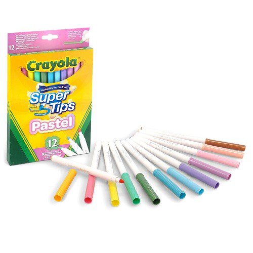 PLUMON AGUA COLOR PASTEL SUPER TIPS 12PZ