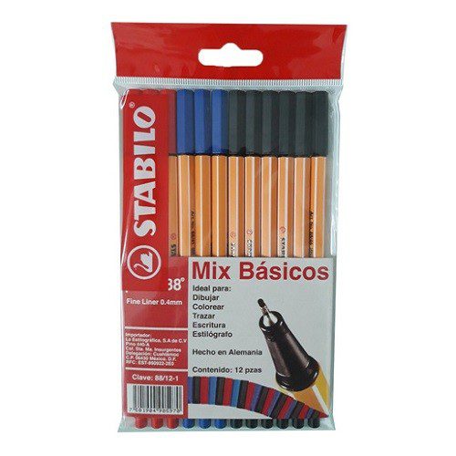 ROTULADOR POINT 88 BASICOS 12PZ