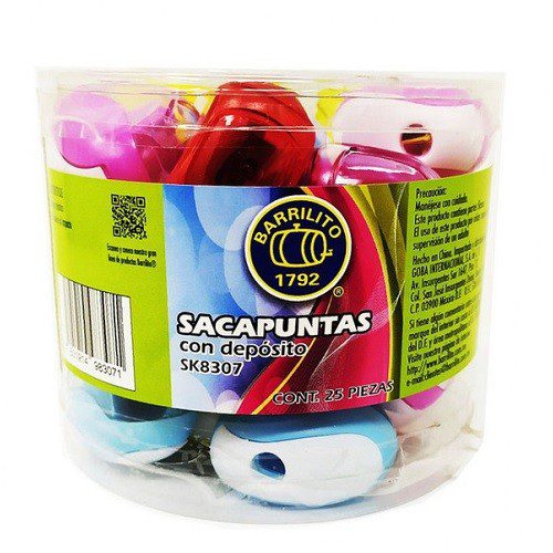 SACAPUNTAS C/ DEPOSITO 25 PZS
