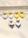 Arete Doble Corazon Acero
