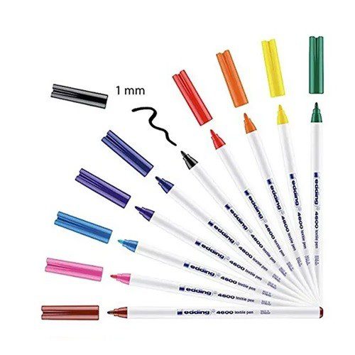ROTULADOR TEXTIL P.FINO 1MM 10 COLORES