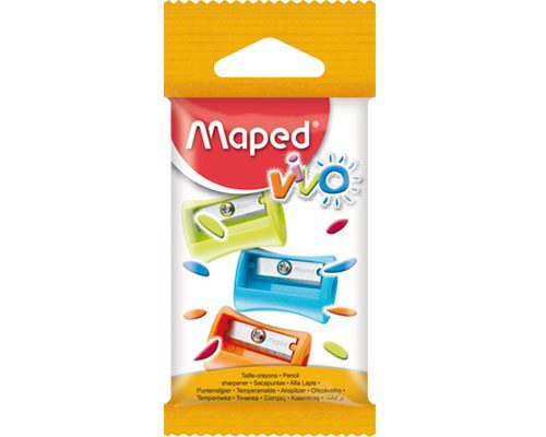 SACAPUNTAS D/PLASTICO VIVO 3PZ