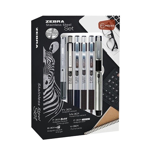 SET DE ESCRITURA STAINLESS STELL 6PZ