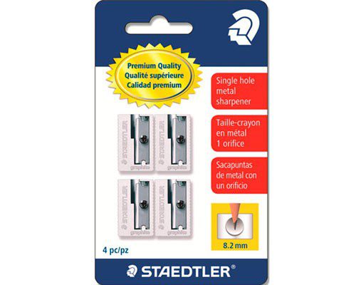 SACAPUNTAS METALICO 4PZ