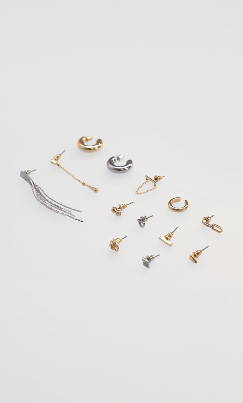 Set Aretes Plateados