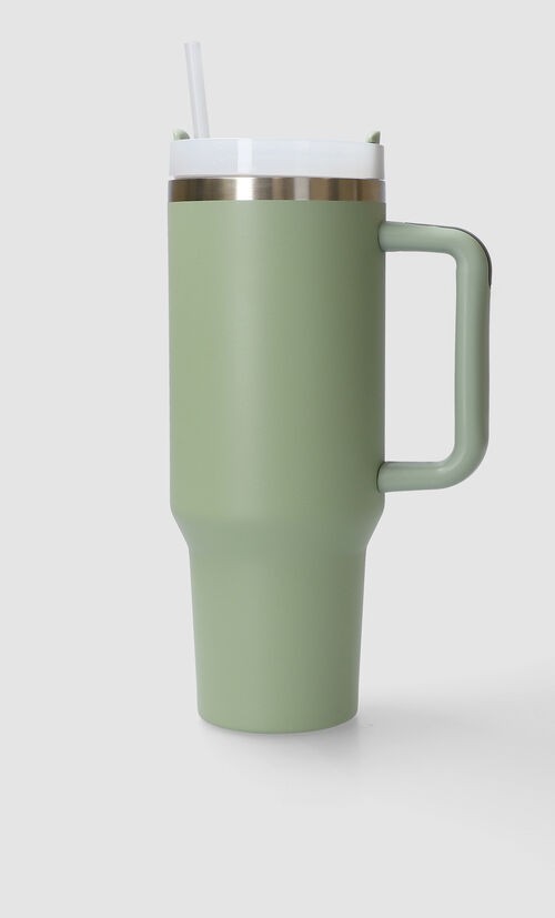 Termo Con Popote Grande