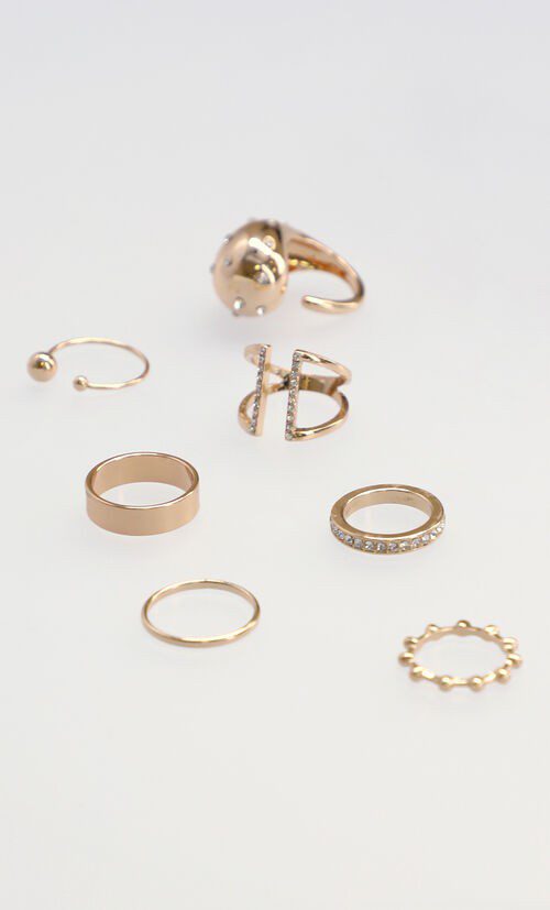 Set Anillos Dorado