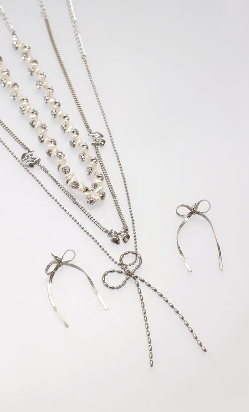 Set Collar y Aretes Moño