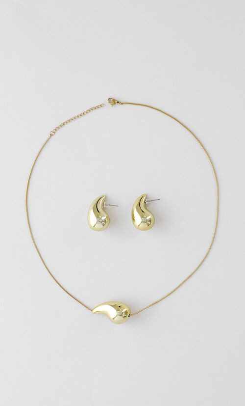 Set Arete Y Collar Gota