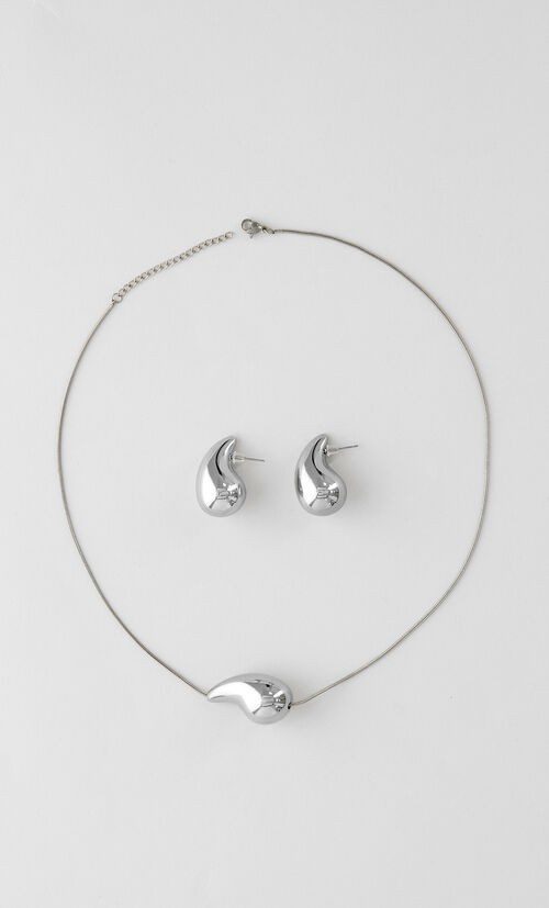 Set Arete Y Collar Gota
