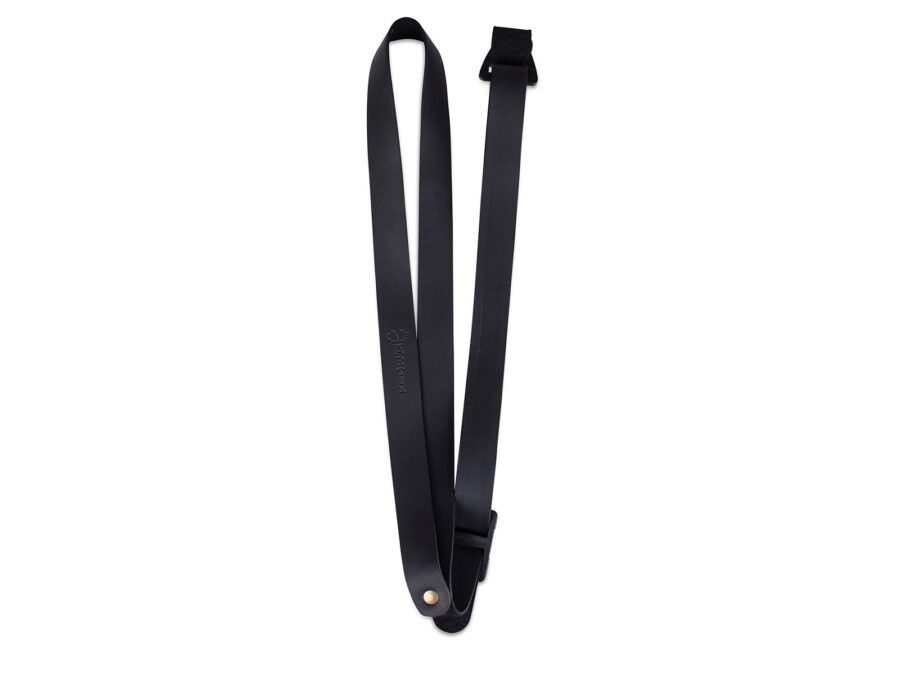 Correa Martin de cuero para ukelele, color negro