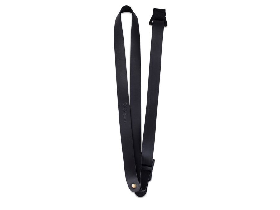 Correa Martin de cuero para ukelele, color negro