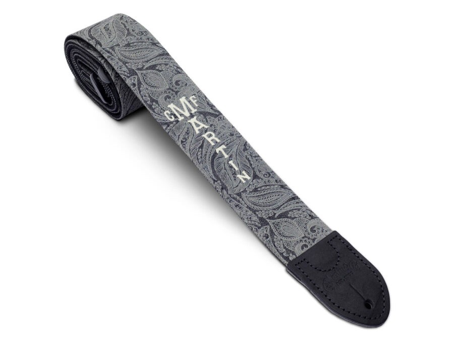 Tahalí Martin, Correa de tela vaquera: patrón de hojas y volutas