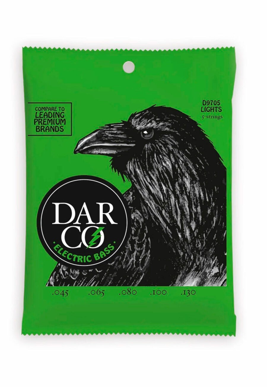 Cuerdas Darco para bajo eléctrico, D9705, 5 light.