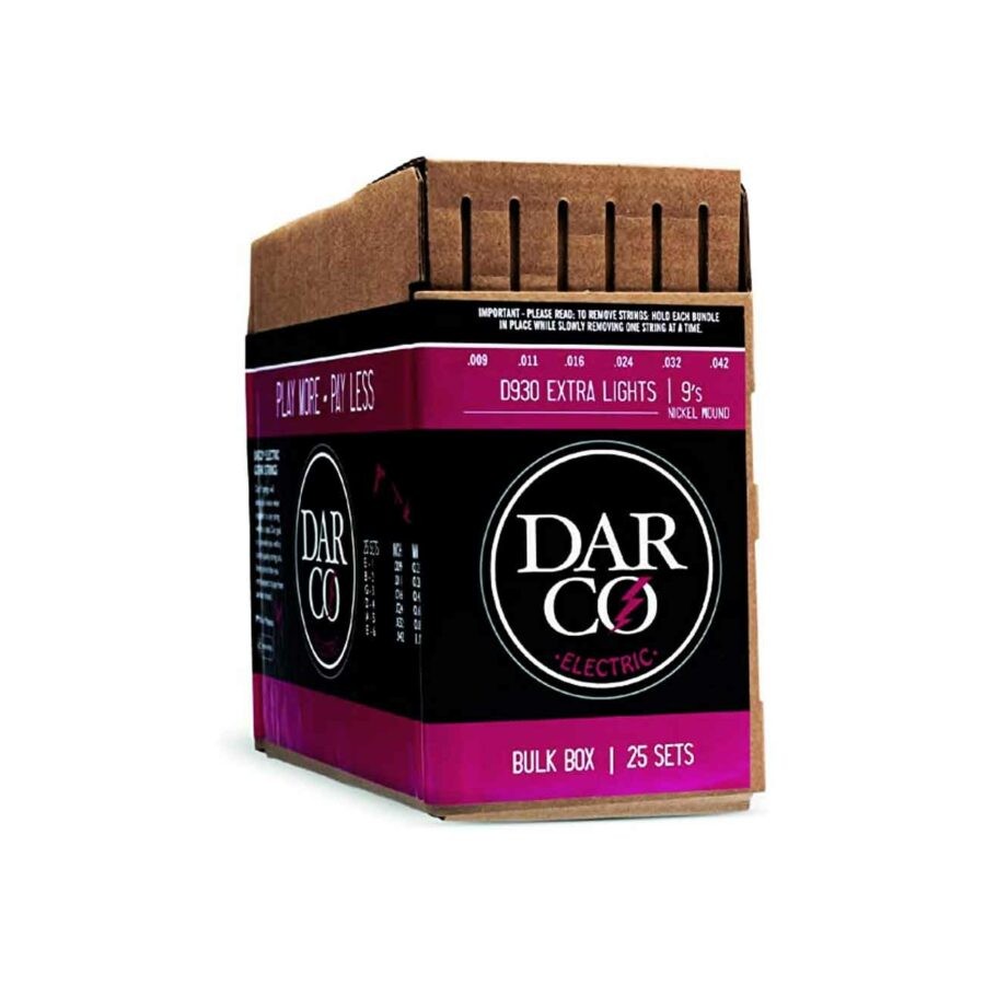 Juego de cuerdas de guitarra eléctrica extra ligeras, Darco D930