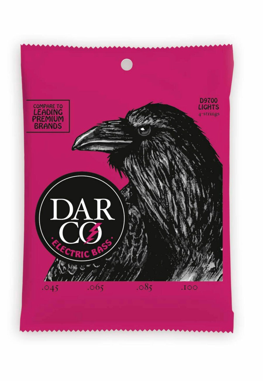 Cuerdas Darco para bajo D9700, 4 cuerdas Light
