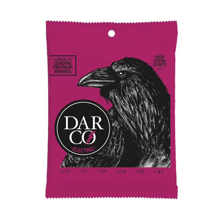 Darco cuerdas para Guitarra Eléctrica 6-String Extra Light