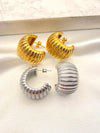 Arracada Caracol Chunky Acero