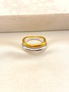 Anillo Aros Bicolor Acero