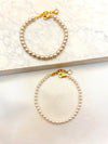 Pulsera Perlas Acero