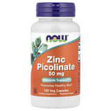 NOW Foods, Picolinato de zinc, 50mg, 120cápsulas vegetales