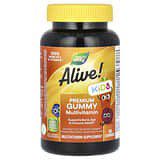 Nature's Way, Alive!, Suplemento multivitamínico prémium en gomitas para niños, Cereza, uva y naranja, 90gomitas
