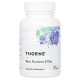 Thorne, Nutrientes básicos, 2por día, 60cápsulas
