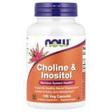 NOW Foods, Colina e inositol, 100cápsulas vegetales