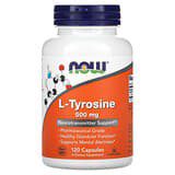 NOW Foods, L-Tirosina, 500 mg, 120 Cápsulas