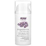 NOW Foods, Solutions, Progesterona proveniente del ñame, Crema equilibrante para la piel, Lavanda calmante, 85g (3oz)