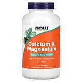 NOW Foods, Calcio y magnesio, 250comprimidos