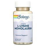 Solaray, L-lisina y monolaurina en proporción1:1, 60cápsulas vegetales