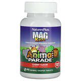 NaturesPlus, MagKidz, AnimalParade, Magnesio masticable para niños, Cereza, 90comprimidos con forma de animales