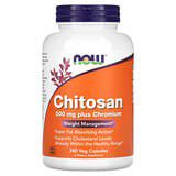 NOW Foods, Quitosano, 500mg, 240cápsulas vegetales