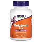 NOW Foods, Melatonina, 3mg, 180 cápsulas vegetales
