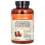 NatureWise, Curcumina de cúrcuma orgánica, 180cápsulas veganas
