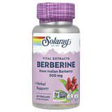 Solaray, Berberina, Extractos vitales, 500 mg, 60 cápsulas vegetales