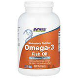 NOW Foods, Aceite de pescado con omega-3, 2000mg, 500cápsulas blandas (1000mg por cápsula blanda)