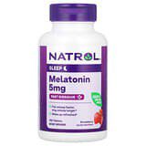 Natrol, Melatonina, Disolución rápida, Concentración extra, Fresa, 5mg, 150comprimidos