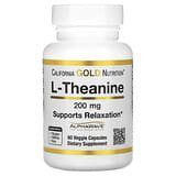 California Gold Nutrition, L-teanina, Con AlphaWave, 200 mg, 60 cápsulas vegetales